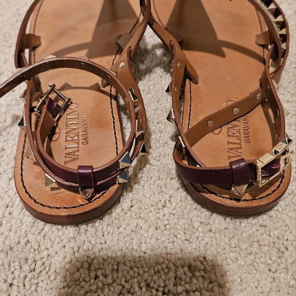 VALENTINO GARAVANI ROCKSTUD SANDALS Size 40.5 - Picture 9 of 10